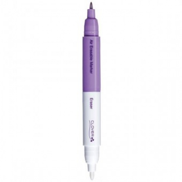 Luftlöslicher Vorzeichenstift mit Radierer (Violett fein) Clover